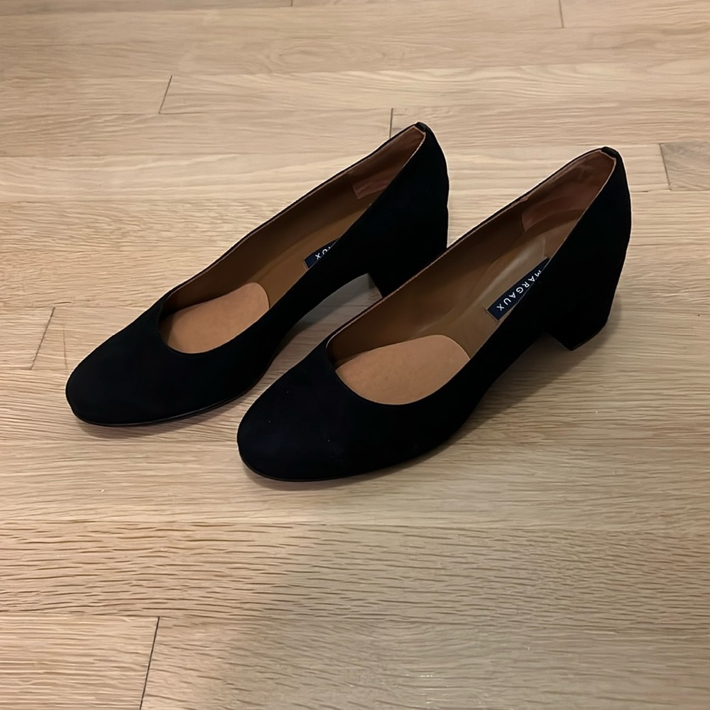 Margaux Suede Black Pumps